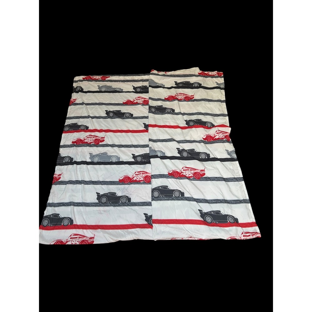 Disney Pixar Cars Lightning McQueen Flat Bed Sheet Red White Jay Franco & Sons